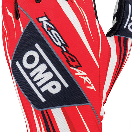 OMP KS-4 ART Racing Gloves Red