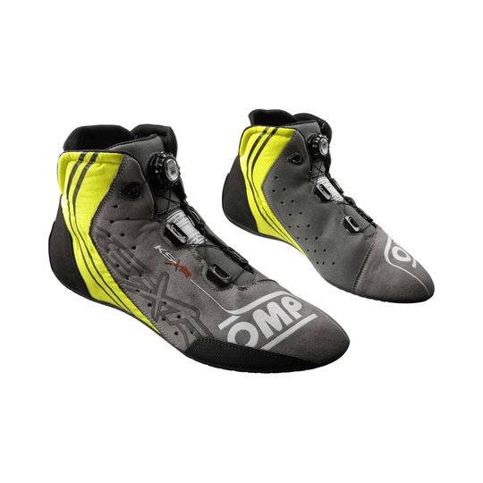 OMP KS-X R Racing Shoes Black/Yellow (FIA)