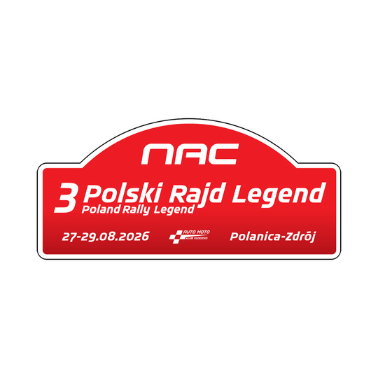 3 Polski Rajd Legend 2026 Large Souvenir Sticker