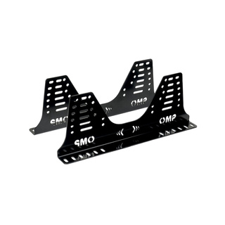 OMP Steel Seat Brackets Black - 495 mm