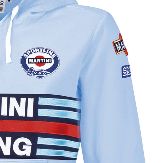 Sparco Women's Martini Hoodie Light Blue