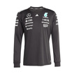 2025 Mercedes AMG F1 Mens Team Longsleeve T-shirt black