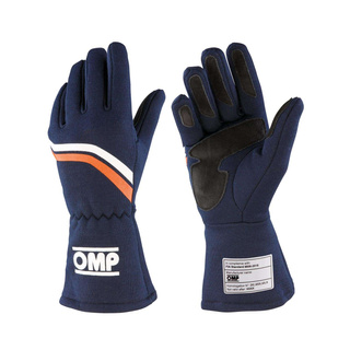 OMP Dijon MY25 Racing Gloves Navy Blue (FIA)