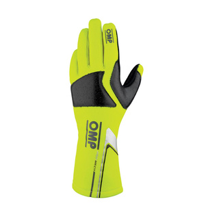 OMP PRO Mech S Gloves Yellow (FIA)
