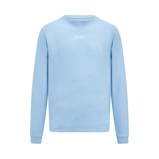  Mercedes AMG F1 Mens Longsleeve LS Retro Blue