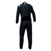 OMP ONE-S AIR Race Suit Black/Green (FIA)