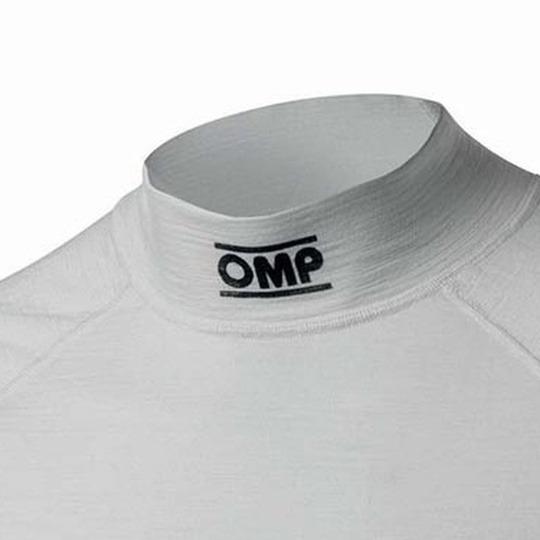 OMP Tecnica EVO Roll-Neck Underwear Top White (FIA)