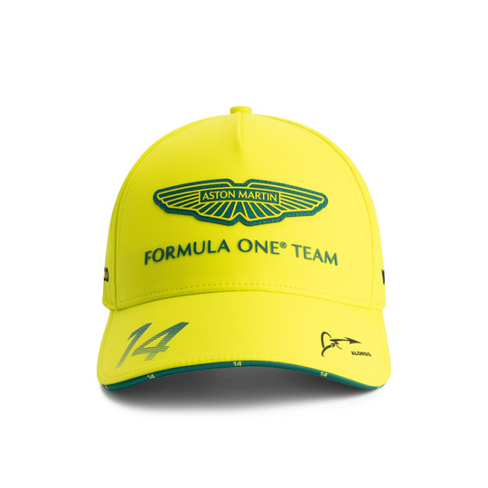 2025 Aston Martin F1 Mens Alonso Team Baseball Cap lime