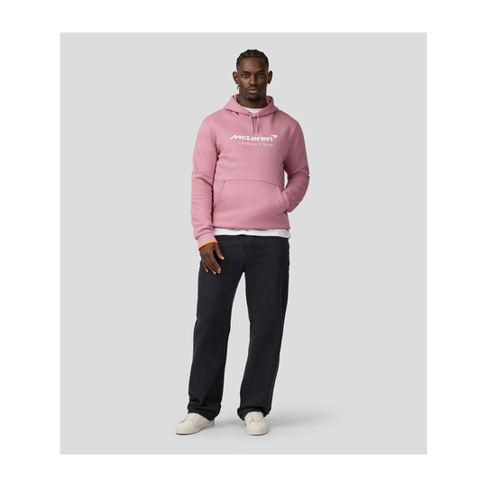 2025 McLaren F1 Mens Essentials Hooded Sweatshirt pink
