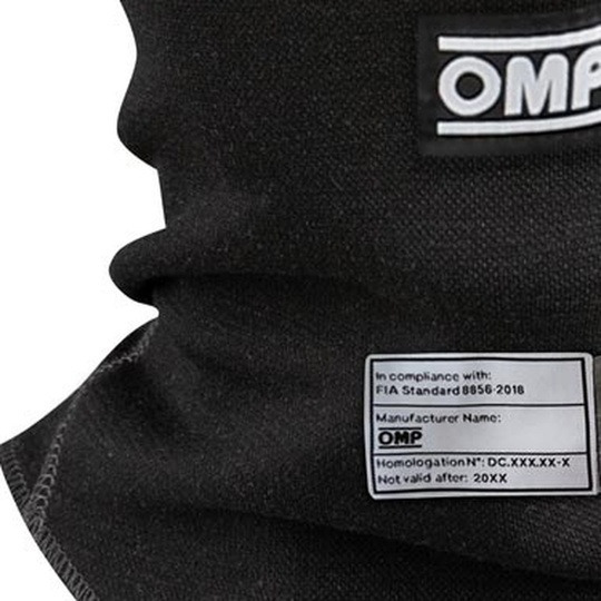 OMP First MY22 Balaclava Black (FIA)