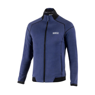 Sparco Full Zip PRO Mens Sweatshirt navy blue