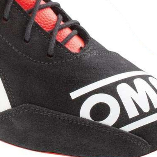 OMP First MY21 Racing Shoes Black/Red (FIA)