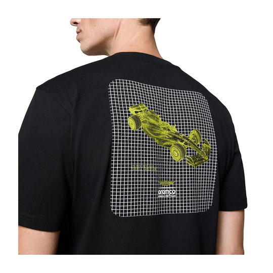 2025 Aston Martin F1 Men's Wireframe Graphic T-Shirt