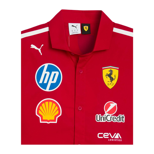 2025 Scuderia Ferrari F1 Men's Team Dress Shirt