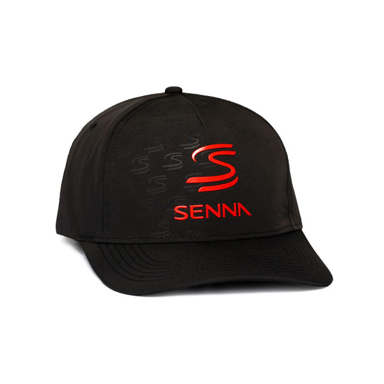 Ayrton Senna Collection 2026 Debossed Logo Cap Black