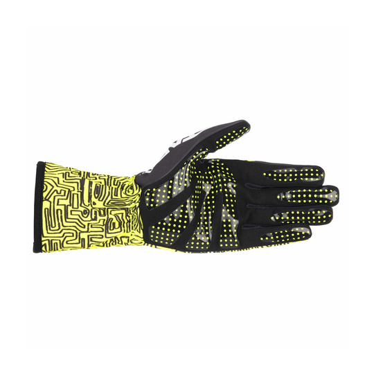 Alpinestars TECH-1 K RACE V2 VERTICAL Karting Gloves Yellow