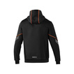 Sparco Tech Zip Hoodie Black/Orange