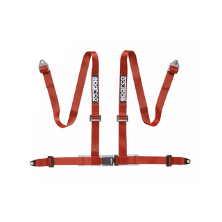 Sparco Club H-4 4-Point Harness Red (ECE)
