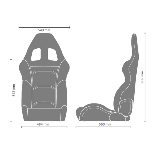 Sparco R500 TORINO SKY Car Seat black