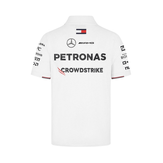 2024 Mercedes AMG F1 Men's Team White Polo