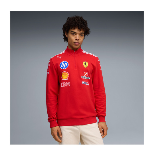 2026 Scuderia Ferrari F1 T7 Half Zip Team Sweatshirt