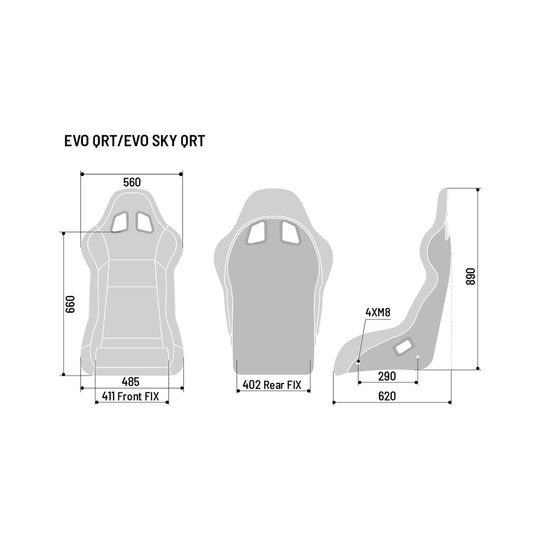 Sparco EVO QRT SKY MY20 Racing Seat (FIA)