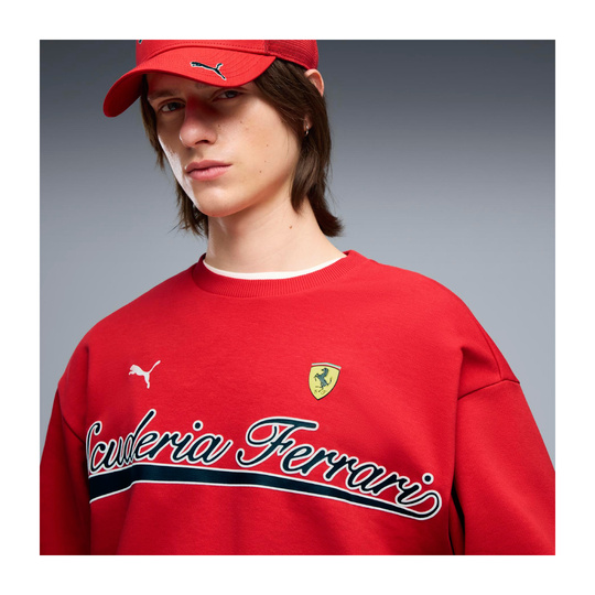 2026 Scuderia Ferrari F1 Mens Crew Neck Sweatshirt red