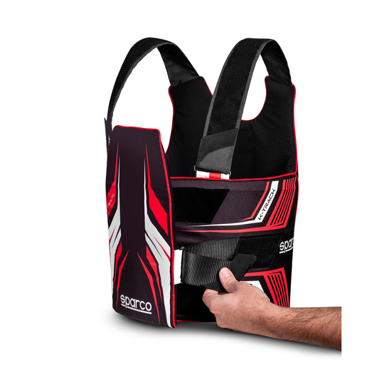 Sparco K-Track Rib Protector Black/Red