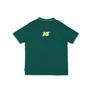 Aston Martin F1 Mens Alonso Kimoa Polo shirt green