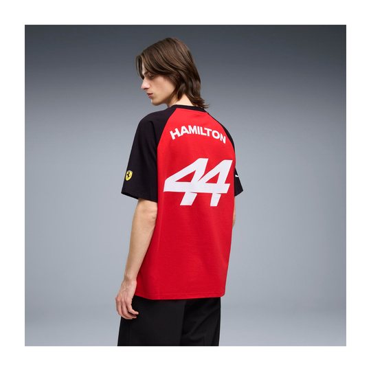 2026 Scuderia Ferrari F1 Mens Hamilton Graphic T-Shirt red