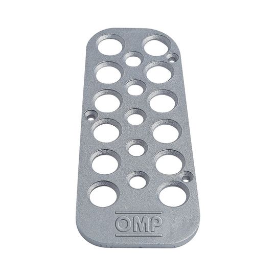 OMP Driver Left Footrest Silver