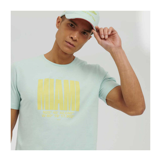 Aston Martin F1 Mens Miami T-shirt blue