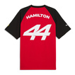 2026 Scuderia Ferrari F1 Mens Hamilton Graphic T-Shirt red