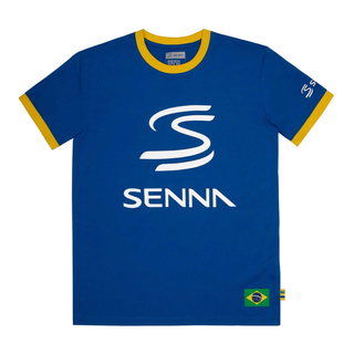 2026 Ayrton Senna F1 Mens Legacy T-Shirt blue