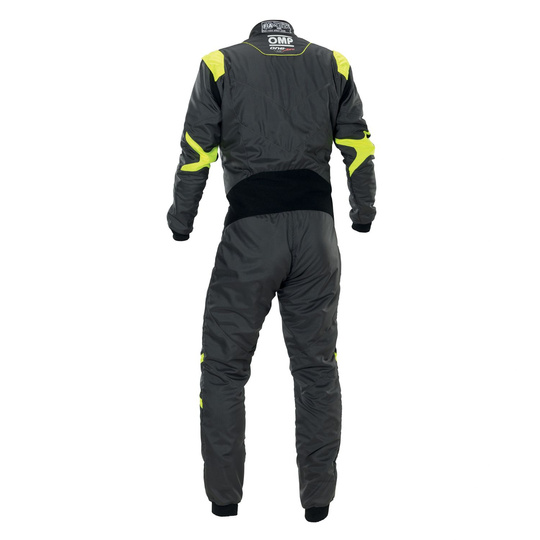 OMP ONE EVO AIR Race Suit Grey-Yellow (FIA)