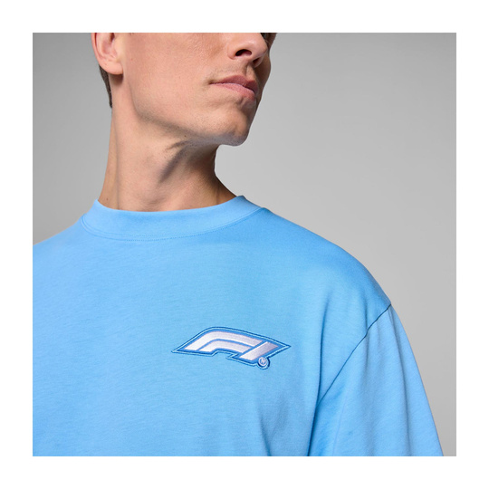 2025 Formula 1 Men's Heritage Logo Blue T-shirt