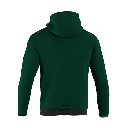 Sparco Full Zip MY25 Mens Hooded Sweatshirt green