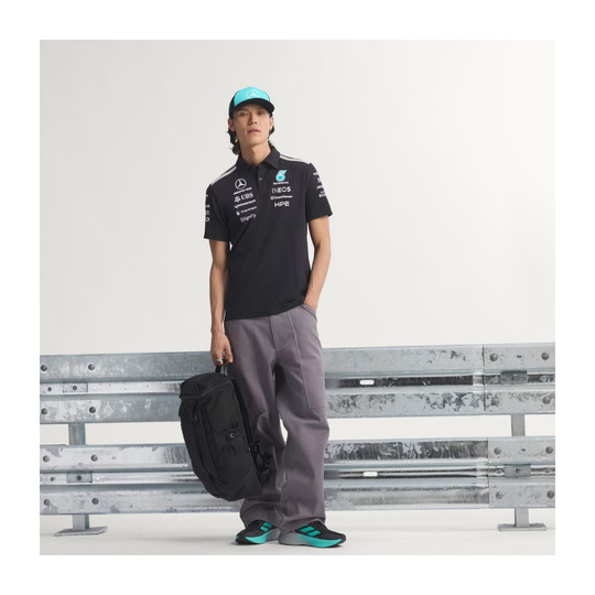 2026 Mercedes AMG F1 Mens Team Polo shirt black