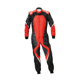 OMP KS-3X Art 8877-2022 Kids Karting Suit black-red