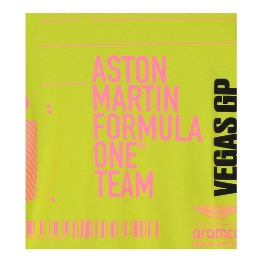 Aston Martin F1 Las Vegas T-shirt Yellow