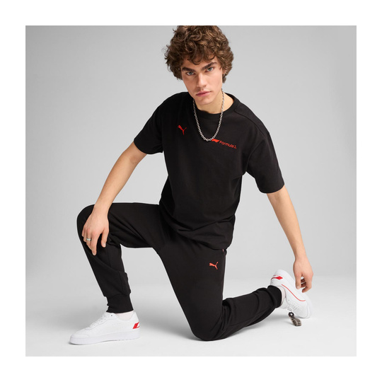 2025 Formula 1 Men's Essential Relaxed Logo Black T-shirt