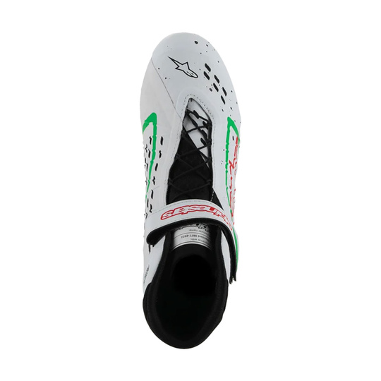 Alpinestars Tech-1 KX V3 Shoes White/Green (FIA)