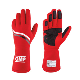 OMP Dijon MY25 Racing Gloves Red (FIA)