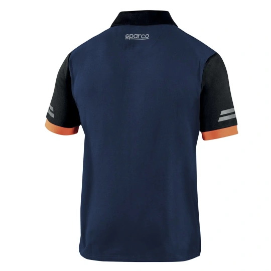 Sparco TECH Mens Poloshirt navy/orange