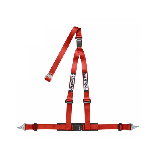 Sparco Club H-3M Dual 3-Point Harness Red (ECE)