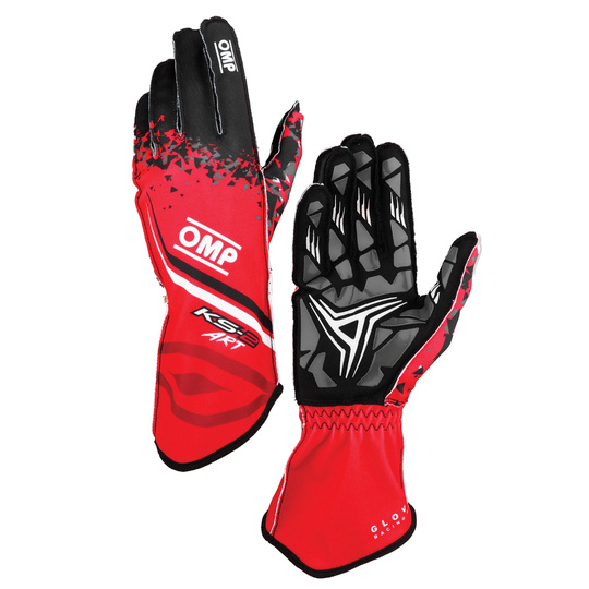 OMP KS-2 ART my2025 Karting Gloves Red