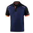 Sparco Tech Polo Shirt Navy Blue/Orange