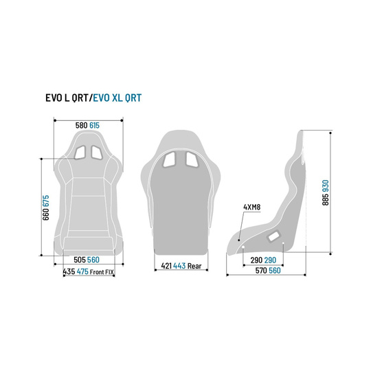 Sparco EVO XL QRT MY20 Car Seat (FIA homologation)