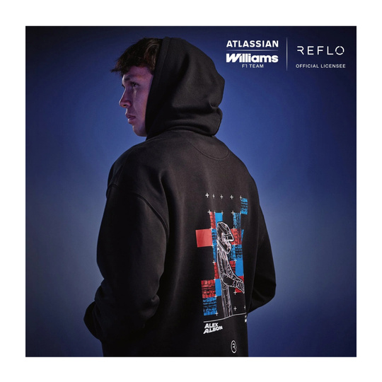 2026 Williams Racing Mens Alex Albon Drivers Hooded sweatshirt