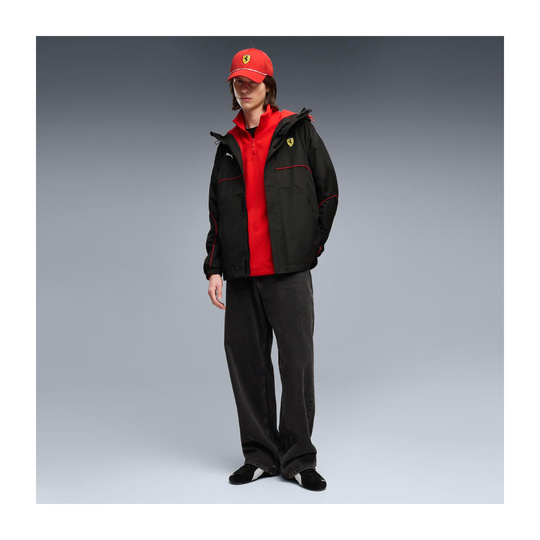 2026 Scuderia Ferrari F1 Mens Rain jacket black